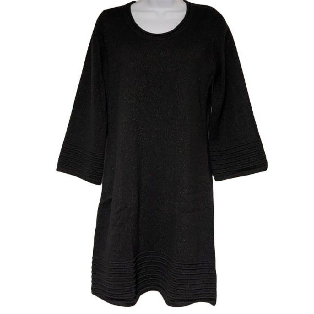 Apostrophe Black Dress Size L